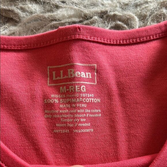L.L. Bean Supima Cotton Long‎ Sleeve Shirt - Picture 2 of 3